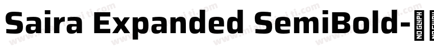 Saira Expanded SemiBold字体转换